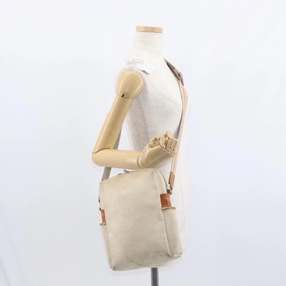 LOUIS VUITTON Damier Geant LV Cup Weatherly Bag White M80637 LV Auth 151732